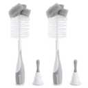 Munchkin Sponge Bottle Brush, Grey, 2 Count (Pack of 1)