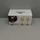 EppieBasic Cordless Table Lamp Rechargeable: Fast Charging & Long Lasting - 2700K Warm Light Vintage Brass Lamps - Dinning Living Room Bedroom - 2 Pack