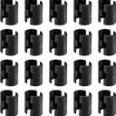 Sevici Wire Shelf Clips, 40 Pack Wire Shelving Shelf Lock Clips for 1" Post Shelvings, 20 Pairs of Wire Rack Lock Clip Replacements for Metal Shelving Sleeves System