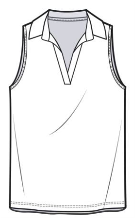 Women's Golf Shirt Sleeveless, V Neck Raceer back Polo Shirts Moisture Wicking, Quick Dry Ladies Tennis T Shirts