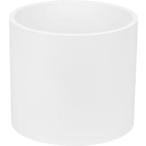 6" PVC Pipe Coupling Adapter Pipe Fittings (Socket x Socket) Contractor Pack Schedule 40 Heavy Duty 6 Inch PVC Slip Socket Connectors for DIY PVC Shelf Garden Support Structure, White