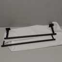 KOKOSIRI Bathroom Towel Bars 20 Inch Double Towel Rails Matte Black Towel Holder for Kitchen Garage Wall Mount Stainless Steel B5009BK-L20