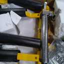 GarveeTech 4 Pcs Car Wheel Dolly with Hydraulic Tire Jack, 1500 LBS Capacity Trailer Dolly for Vehicle Positioning for Truck RV Trailer, Yellow