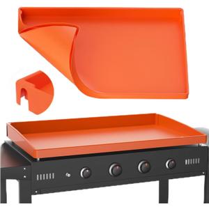 Carry360 Silicone Grill Cover for Blackstone 28 Inch Griddle | Full Coverage Protector Mat | Food Grade Heavy Duty | Prevents Rust & Debris | Reusable BBQ Accessory  (28" x 18" x 2.4", Orange)