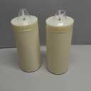 Sasigeiaa Waterproof Outdoor Candles with Timer & Remote - Battery Operated LED Candles, Realistic Flameless Plastic Pillar, Pack of 2 (4" D x 10" H, Ivory) for Patio, Garden Camping Rainy Weather