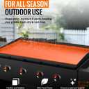 36'' Silicone Griddle Mat for Blackstone - Heavy-Duty Food-Grade Griddle Cover & Full Surface Protection, Waterproof, Rust & Dust-Proof, Essential Blackstone Griddle Accessories for Outdoor BBQ