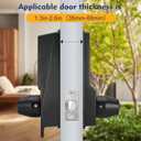 New Upgrade Mechanical Door Lock with Handle,Mechanical Push Button Lever Lock,Stainless Steel Mechanical Keyless Entry Door Lock with Key,Upgrade Adjustable Deadlatch 2-3/8'' and 2-3/4''