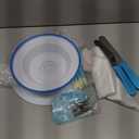 248 Pcs Cake Decorating Kit,Baking Supplies Tools with Cake Turntable,Leveler,24 Numbered Icing Tips,2 Spatulas,3 Scrapers,8 Carved Pens,50 Cupcake Liners,100 Pastry Bags & More, (Blue)