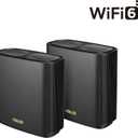 ASUS ZenWiFi XT9 AX7800 Tri-Band WiFi6 Mesh WiFiSystem (2Pack), 802.11ax, up to 5700 sq ft & 6+ Rooms, AiMesh, Lifetime Free Internet Security, Parental Controls, 2.5G WAN Port, UNII 4, Charcoal