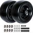 11x6.00-5 Tires for Zero Turn Mower,with Upgraded 3/4",5/8"and 1/2" Bearing More Durable,11x6.00-5 Flat Free Tire,11x6-5 Lawn Mower Tires 6"- 8"Center Hub, Load 400lbs