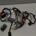 Complete Wiring Harness Kit Compatible with Tao tao Coolster 125cc 110cc Chinese ATV Quad 4 Wheeler 4 Stroke Parts with Ignition Coil Stator CDI Box Starter Relay Solenoid Voltage Regulator