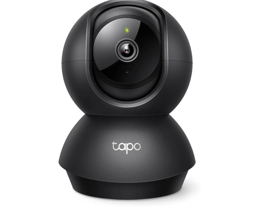 Tapo 1080P Indoor Pan/Tilt Wired Security Camera - Works as a Baby & Pet Monitor, Motion Detection, 2-Way Audio, Siren, Night Vision, Subscription-Free Local Storage or Optional Cloud, Black, C201