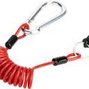 2 x 4 FT Breakaway Trailer Cable, Heavy Duty Tire Trailer Breakaway Cable with Pin, High-Strength Steel Trailer Brake Away Cable for RV & Towing Emergency Safety