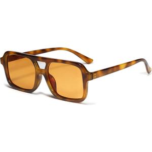 VANLINKER Retro 70s Square Aviator Sunglasses for Women Men Vintage Trendy Rectangle Sun Glasses VL9816