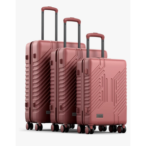 2-Piece Expandable Lightweight Luggage Set with Silent Spinner Wheels & TSA Lock, PC+ABS, for Work, Business,Travel, 20/24 in, Burgundy