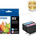 EPSON 312 Claria Photo HD Ink Standard Capacity Light Cyan/Magenta (T312922-S) Works with Expression XP-8500, 8600, 8700, 15000