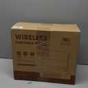 Record Player for Vinyl with 2 Build-in Speakers LP Vinyl Players Belt-Driven Vintage Turntables 3 Speed 3 Size, Wireless Bluetooth Playback, AUX-in,RCA Out, Headphone,Auto Stop Wood