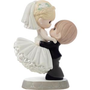 Precious Moments 172007 Exquisite Bride & Groom Porcelain Figurine - Luxurious Wedding Cake Topper in Pure White Precious Moments 172007 Exquisite Bride & Groom Porcelain Figurine - Luxurious Wedding Cake Topper in Pure White