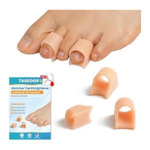 Hammer Toe Straightener Corrector for Women & Men, Non-Slip Toe Splint Relief for Hammer, Curled, Crooked, Broken Support 
