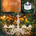 Homemory 12Pcs Solar Tea Lights Outdoor Waterproof, Rechargeable Dusk to Dawn Lighting, Flameless Flickering LED Votive Candles for Fairy Garden Decor, Patio Tables, Christmas Lanterns, Windows