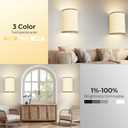 Battery Operated Wall Sconces Set of 2, Rechargeable Wall Sconces 15 Colors Wall Lamp with Remote 10 Levels Brightness, 5000mAh Wireless Wall Decor Set of 2 with Timer for Bedroom Living Room
