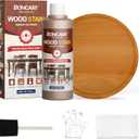 Boncart Water-Based Wood Stain, 8.45FL.OZ/250mL Stain for Wood, Suitable for Staining Indoor and Outdoor Wooden Items and Furniture, Non-Toxic, Multiple Finishes (Teak)