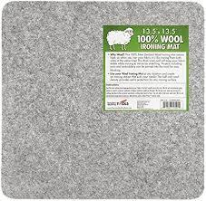 Precision Quilting Tools 13,5" x 13,5" Wool Ironing Mat for Quilting - 100% New Zealand Wool Pressing Pad, Ironing Station Which Retains Heat - Great for Quilting and Sewing Notions