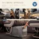 Top-Expandable Dog Carrier with Wheels Pet Window,18x11x11 Airline Approved