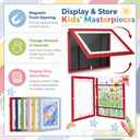 6 Pack Kids Art Frames 8.5x11 in, Front Opening Display