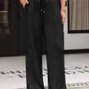 AUTOMET Womens Wide Leg Sweatpants Baggy Lounge Travel Pants Fall Fashion Outfits 2025 Winter Clothes Joggers (Small, Black)