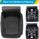GRAOSO Car Seat Stroller Travel Bag Compatible with Doona for Airplane, Gate Check Stroller Backpack with 8mm Pearl Cotton Padding, Black, Patented Design