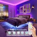 PAUTIX 5V USB COB RGB LED Strip Light 9.84ft/3m Color Changing Light Strips,TV Backlight Multicolor Flexible Under Cabinet Tape Lights with Bluetooth Control for Bedroom,Kitchen,Home DIY Lighting