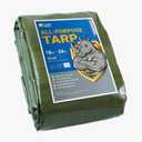 GUARD SHIELD Heavy Duty Tarp 18x24 Feet Green Multi Purpose Thick Waterproof Poly Tarp Cover 10mil