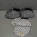 Langsprit Washable Female Dog Diapers - Doggie Reusable Diapers for Doggy Puppy Female in Period - Highly Absorbent Dog Heat Panties (Black and White,XXL)