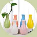 6 - Piece Set of Contemporary Ceramic Vases, for Bouquets, Ideal for Modern Home Decor, Unique Design, Easy to Clean (Teardrop)