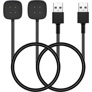 YANZHI Charger for Fitbit Versa 4 / Sense/Versa 3 / Sense 2 (2 Pack/3.3Ft Replacement Fitbit Versa & Sense Smart Watch Charger Dock Stand Charging Cable, Upgraded Strong Magnet) YANZHI Charger for Fitbit Versa 4 / Sense/Versa 3 / Sense 2 (2 Pack/3.3Ft Replacement Fitbit Versa & Sense Smart Watch Charger Dock Stand Charging Cable, Upgraded Strong Magnet)