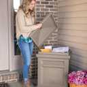 Step2 Express Parcel Delivery Box, Large Outdoor Package Bin with Lid, Weather-Resistant, Mocha