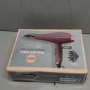 INFINITI PRO by CONAIR Hair Dryer, 1875W Blow Dryer with Diffuser and Concentrator Attachments, AC Motor with Ceramic Technology, 3 Heat & 2 Speed Settings, Plum