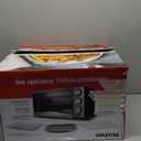 Gourmia GTF7350 6-in-1 Multi-function, Stainless Steel Air Fryer Oven - 6 Cooking Functions - Fry Basket, Oven Rack, Baking Pan & Crumb Tray, Included + Recipe Book (Silver)