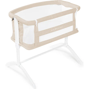 Baby Delight Beside Me Serenity Bassinet | Lightweight Bedside Sleeper & Baby Bassinet | 7-Position Height Adjustment | 100% GOTS Certified Organic Cotton Fabric | Organic Oat