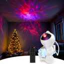 Oizuon Rocket Galaxy Light Projector - Adjustable Projection & Nebula Modes, Remote Control with Timer, USB-C Powered Star Night Light for Bedroom Decor, Christmas Gift