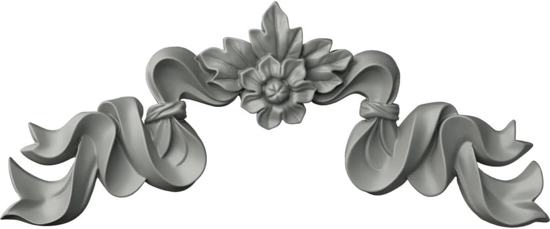 Ekena Millwork 15 1/4"W x 6 1/4"H x 1"P Versailles Ribbon Onlay, White