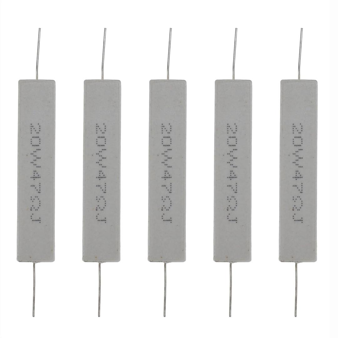 (Pack of 5) 20W 47R 47 Ohm 5% Power Wirewound Ceramic Horizontal Cement Resistor