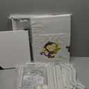 BBLIKE Toy Storage Organizer with Wheels - 3-Tier Kids Large Toy Box, Toy Chest Storage for Boys Girls Toddlers, Kids Bookshelf with 3 Fabric Toy Boxes for Playroom, White