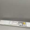 Double Curtain Track Ceiling Mount, 8.2ft Silent Curtain Rail System White