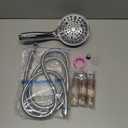 SR SUN RISE Filtered Shower Head with Handheld High Pressure 9 Spray Mode Showerhead Detachable Shower Head Water Softener Filters Beads for Hard Water Remove Chlorine 4 Filters Chrome