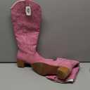 IUV Cowboy Boots For Women Knee High Western Cowgirl Boots Snip Toe Side Zipper Chunky Heel, Size: 7.5