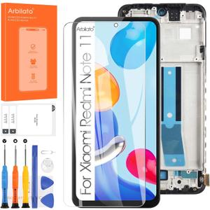 Incell Screen for Xiaomi Redmi Note 11 4G Screen Replacement for Redmi Note 11S 4G LCD Screen for Xiaomi Poco M4 Pro Touch Display Digitizer Assembly Repair Parts with FrameNo Figerprint Function
