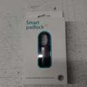 Smart Fingerprint Padlock for Locker, Small Rechargeable Fingerprint Lock, Keyless Biometric Thumbprint Padlock for Gym School Locker, Suitcase, Backpack (Black)