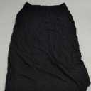 Lrady Women's High Waist Slim Bodycon Party Club Night Out Maxi Long Pencil Skirts (Black), XL